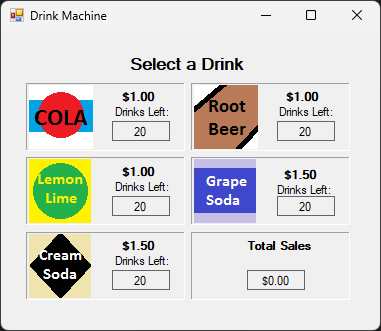 drink machine program